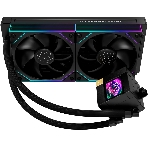 Система жидкостного охлаждения Thermalright Core Matrix 240 Vision (240мм, LED, Black, ARGB/Fans: 2x120мм, 68.9CFM, 28.2dBA, 2000RPM/Pump height 64.4мм, Rad thickness 27мм/S: 1700, 1200, 1851, 115X, AM5, AM4)