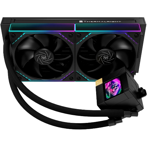 Система жидкостного охлаждения Thermalright Core Matrix 240 Vision (240мм, LED, Black, ARGB/Fans: 2x120мм, 68.9CFM, 28.2dBA, 2000RPM/Pump height 64.4мм, Rad thickness 27мм/S: 1700, 1200, 1851, 115X, AM5, AM4)