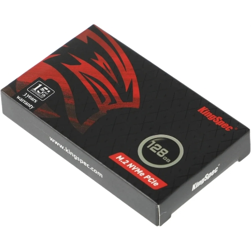Накопитель SSD KingSpec NE-128, 128Gb, PCIe 3.0 x4, M.2 2280, R/W 1800/600