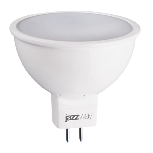 Лампа светодиодная JazzWay PLED-ECO-JCDR 5Вт 3000К теплый белый GU5.3 400лм 220-240В