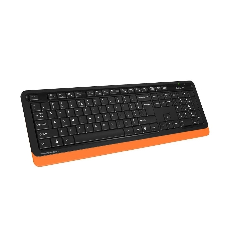 Комплект клавиатура+мышь A4Tech FStyler FG1010 беспроводной, USB, 2000 DPI, чёрный/оранжевый