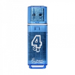 Флешка USB Smartbuy Glossy series Blue (SB4GbGS-B), 4Gb, USB 2.0, R/W 25/15, синий