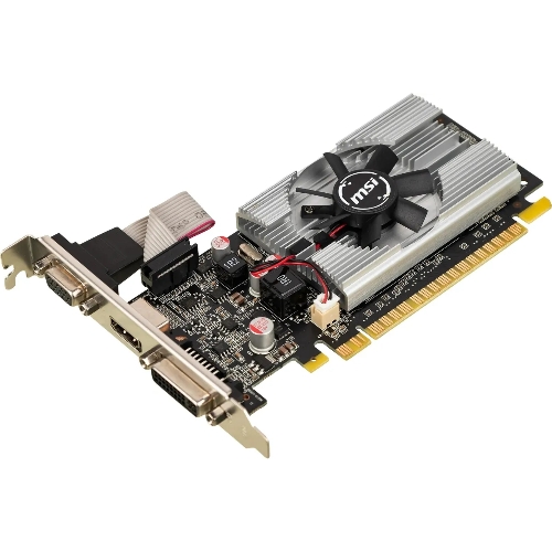 Видеокарта MSI N210-1GD3/LP NVIDIA GeForce 210 1024Mb 64 DDR3 460/800 DVIx1/CRTx1 Ret
