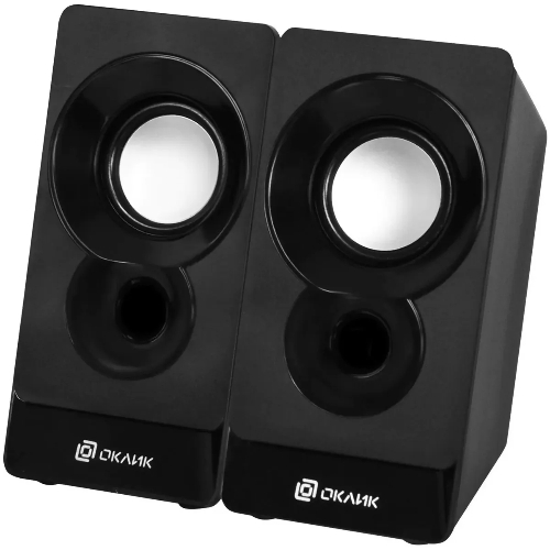 Акустическая система Oklick OK-165 2.0 черный 6Вт
