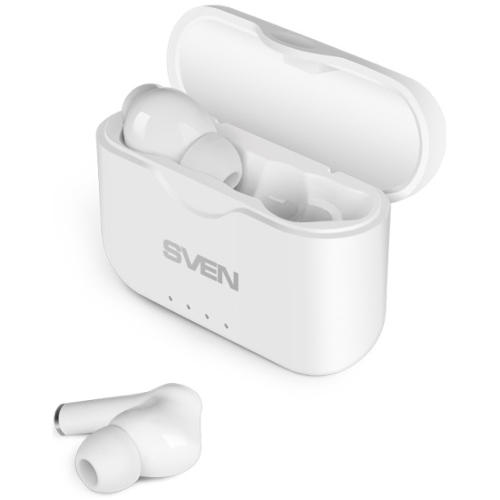 Гарнитура вкладыши SVEN E-701BT белый беспроводные bluetooth в ушной раковине