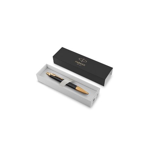 Ручка шариковая Parker IM Premium K323 (CW1931667) Black GT, M, синие чернила, подарочная коробка