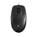 Мышь проводная Logitech M100/100R DARK/GREY (темно-серая/черная), 1000 dpi, USB, кнопки - 3