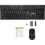 Комплект клавиатура+мышь Acer OKR120 беспроводной, USB, 1600 DPI, чёрный