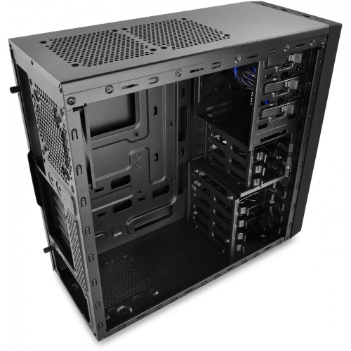 Компьютерный корпус Deepcool TESSERACT BF (one black fan) без БП, черный, ATX