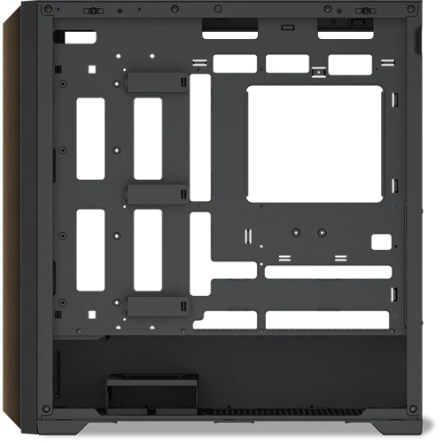 Корпус SAMA Z60, Midi-Tower, чёрный, 4 x 140 мм