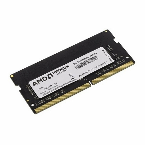 Оперативная память AMD Radeon R9, DDR4, 4GB (1x4GB), 3200 MHz, CL22, без радиатора, SO-DIMM, OEM