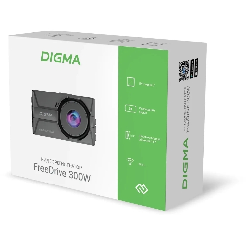 Видеорегистратор Digma FreeDrive 300W, 2560x1440, 3