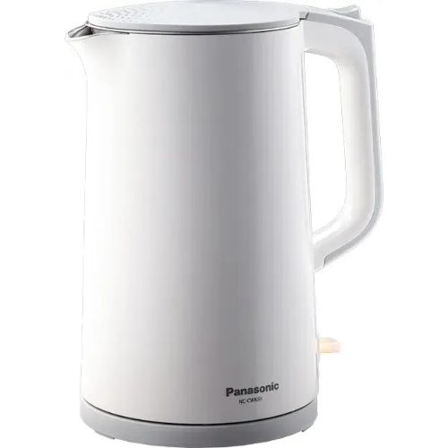 Чайник электрический Panasonic NC-CWK50 1.7 л, 1500 Вт, белый корпус: нерж.сталь/пластик