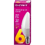 Лампа светодиодная ОНЛАЙТ 71628 OLL-C37-6-230-2.7K-E14-FR