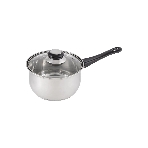 Ковш MALLONY BAK с крышкой, 1,9 л, нержавеющая сталь, с бакелитовой ручкой (009356)
