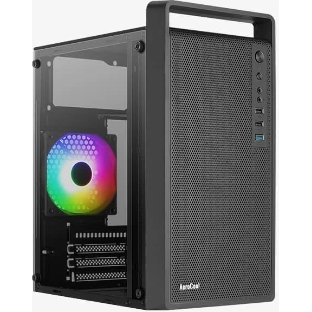 Компьютерный корпус MiniTower Aerocool/Formula CS-109-G-BK-v1 (mATX, USB3x1, USB2x2, 120мм RGb fan, без БП) (4711099472376)