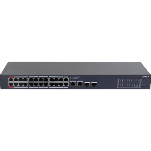 Коммутатор Dahua DH-CS4228-24GT-375, 24×1 Гбит/с + 2×1 Гбит/с Combo + 2×1 Гбит/с SFP, управляемый