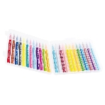 Фломастеры Deli EC10324 Color Emotion кисть, смываемые, 24 цвета, пластиковый пенал (24шт)