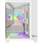 Компьютерный корпус AeroCool/Formula Crystal Z9ML Floe белый без БП mATX 4x120мм 2xUSB 3.0 1xUSB3.1 audio bott PSU