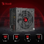 Блок питания Bloody BD-PS700W, 700Вт, 80 PLUS WHITE, 120мм, черный