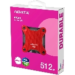 Внешний SSD ADATA SD620, 512Gb, USB 3.2 Gen 2 Type-A, R/W 520/460, красный