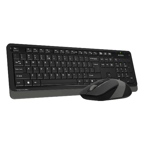 Комплект клавиатура+мышь A4Tech FStyler FG1010S беспроводной, USB, 2000 DPI, чёрный/серый
