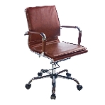Кресло Бюрократ CH-993-Low/Brown коричневый, экокожа