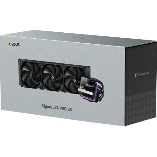 Система жидкостного охлаждения Ocypus Sigma L36 PRO BK IPS Display/черный/310W/All Intel/AMD AM*/Screws