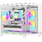 Компьютерный корпус AeroCool/Formula Crystal Z9ML Floe белый без БП mATX 4x120мм 2xUSB 3.0 1xUSB3.1 audio bott PSU