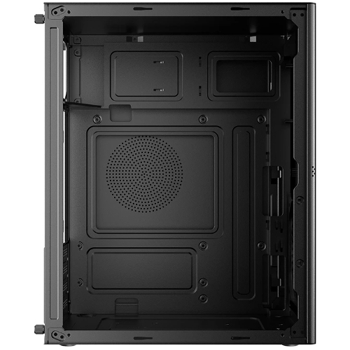 Компьютерный корпус CBR mATX Minitower V861, без БП, 2хUSB 2.0, HD Audio+Mic, черный PCC-MATX-V861-WPSU
