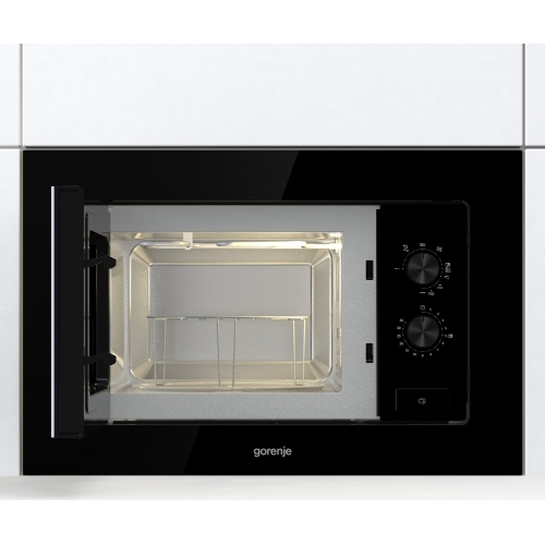 Микроволновая печь Gorenje BM201EG1BG 20 л, 800 Вт, черный (встраиваемая)
