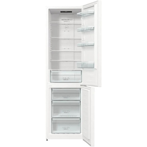 Холодильник Gorenje NRK6201EW4 белый двухкамерный 235/96 л морозилка снизу, No Frost