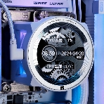 Система жидкостного охлаждения Thermalright Core Vision 360 (360mm, LED, White, ARGB/Fans: 3x120mm, 72.37CFM, 27.7dBA, 2000RPM/Pump height 66mm, Rad thickness 27mm/S: 1700, 1200, 1851, 115X, 2011, 2066, AM5, AM4)