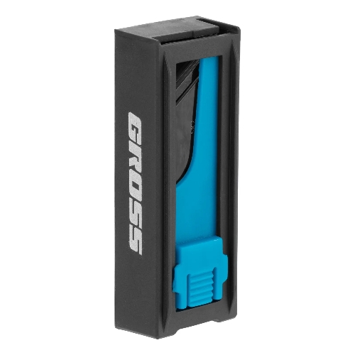 Лезвия Gross 79377, 19 мм, SK2 Black, трапециевидные, выдвижной пластиковый пенал, 10 шт.