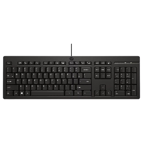 Клавиатура проводная HP 125 проводная, USB Type-A, чёрный