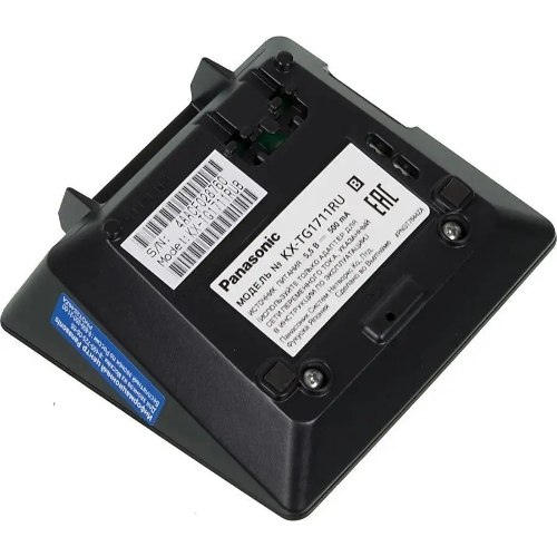 Телефон беспроводной (DECT) Panasonic KX-TG1711RUB черный АОН, Caller ID,12 мелодий звонка,подсветка дисплея,поиск трубки