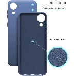 Чехол (клип-кейс) BoraSCO Microfiber Case для Samsung Galaxy A03 Core синий