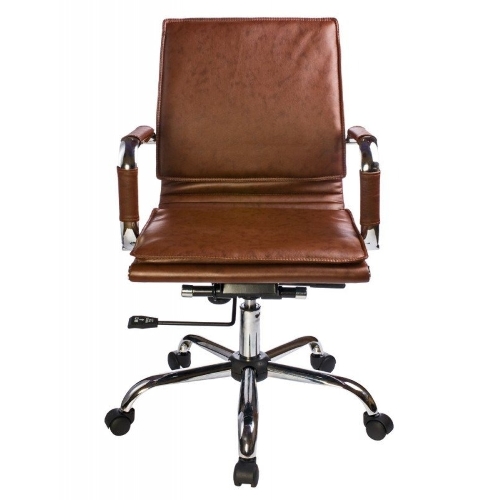 Кресло Бюрократ CH-993-Low/Brown коричневый, экокожа