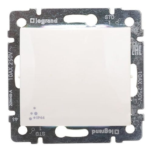 Выключатель Legrand Valena 10A, IP44, слоновая кость, 774101
