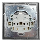 Розетка 1-мест. LEZARD с/з ПБТ СП ZIMA IP20 16А безвинт. зажим серый матовый 704-7488-122BQC