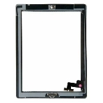 Сенсорное стекло (тачскрин) для iPad 2 (A1395, A1396, A1397), белое с кнопкой OEM