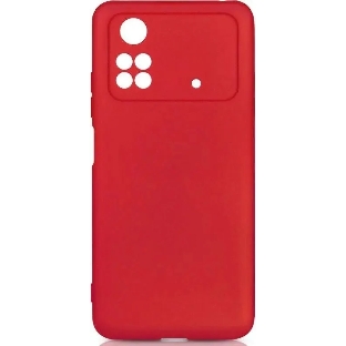 Чехол (клип-кейс) DF poCase-03 для Poco M4 Pro (4G) красный