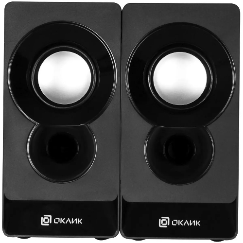 Акустическая система Oklick OK-165 2.0 черный 6Вт