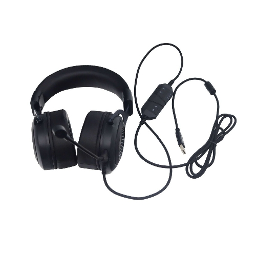 Гарнитура Raskat Strike 3U чёрный, проводная, USB, съёмный микрофон, подсветка