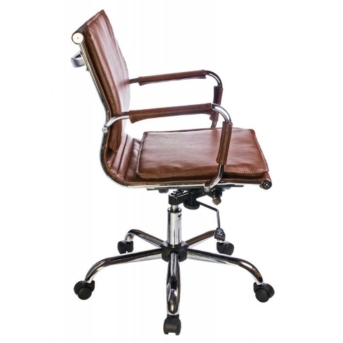 Кресло Бюрократ CH-993-Low/Brown коричневый, экокожа