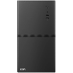 Компьютерный корпус CBR mATX Minitower V861, без БП, 2хUSB 2.0, HD Audio+Mic, черный PCC-MATX-V861-WPSU