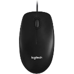 Мышь проводная Logitech M100/100R DARK/GREY (темно-серая/черная), 1000 dpi, USB, кнопки - 3