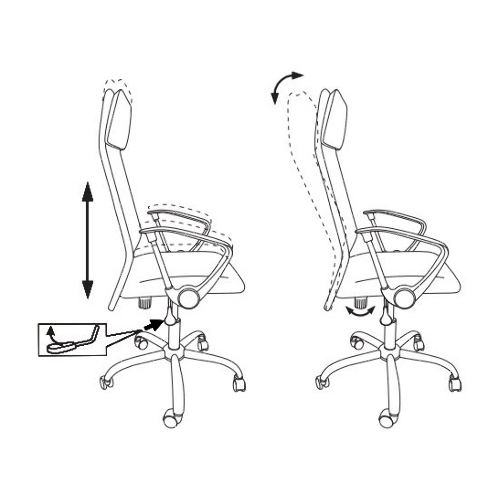 Кресло Бюрократ KB-6N/SL/B/TW-11 TW-01 TW-11 черный, сетка