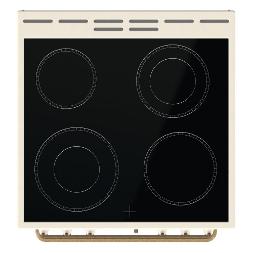 Плита электрическая Gorenje GECS6B70CLI бежевая, конфорок 4 электрических, духовка 71 л, 60 см x 85 см x 60 см