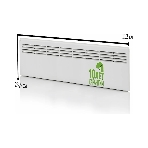 Конвектор электрический Ensto FinnHeat MINI EPHBMM10PR белый, 1000 Вт, 16 м2, механический термостат